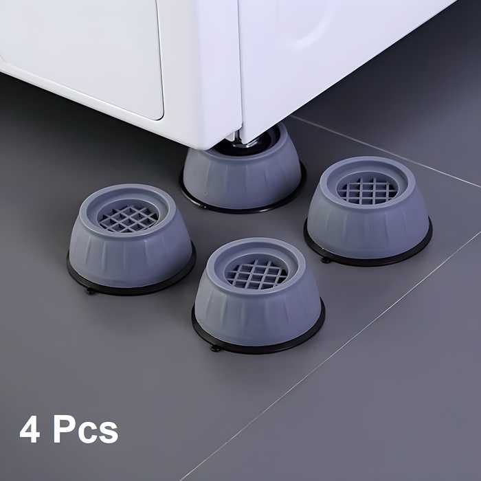 Anti-Vibration Pads (4 Pcs) – Shock-Proof Feet for Washing Machine, Dryer, Sofa, Bed, Table & Chairs